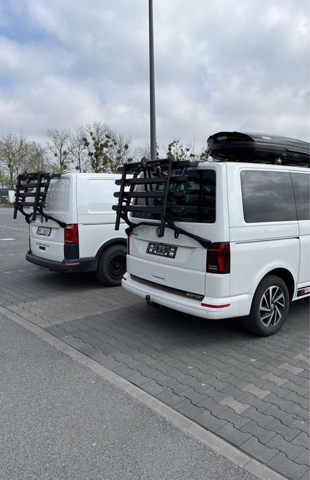 Czarny bagażnik rowerowy Volkswagen multivan vw california T5 T6 T6.1