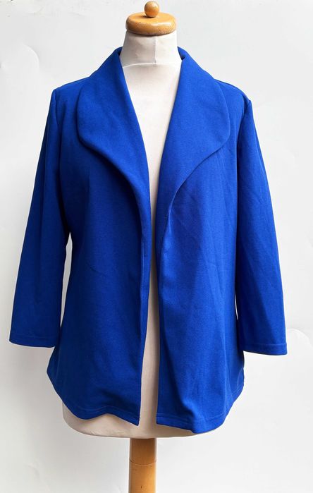 Marynarka Kobaltowa Blezer M 38 Shein Elegancka Wizytowa