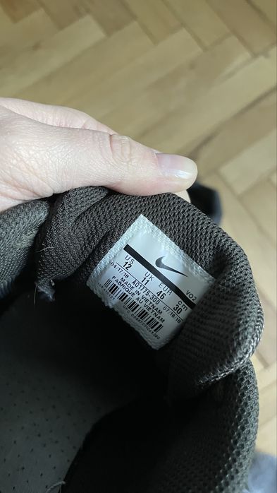 Buty Skórzane Męskie Nike Ebernon Low Czarne Sneakersy Casual Rozmiar 46