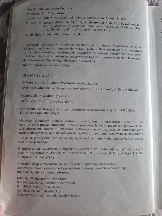 Książki do klasy 1 liceum /technikum