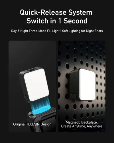 TELESIN Vlogging Light Mini LED Action Camera