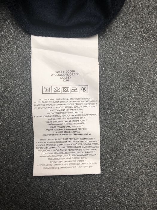 Sukienka koktajlowa pudroworóżowo-granatowa