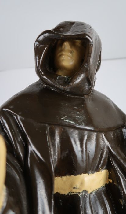 Grande Escultura de Frade em cerâmica Séc. XIX