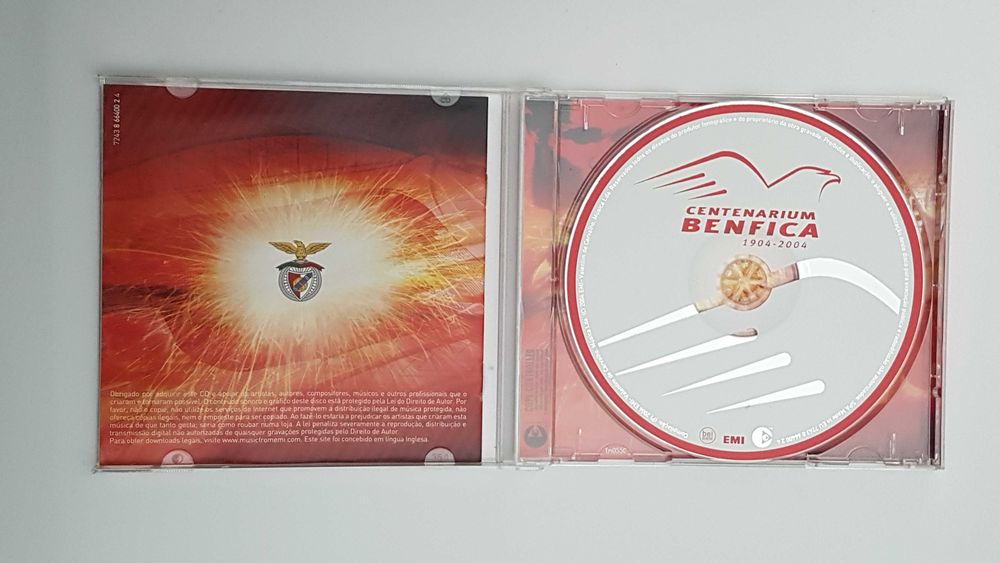 Bola Oficial Comemoração do Centenário SL BENFICA (1904/2004) + CD