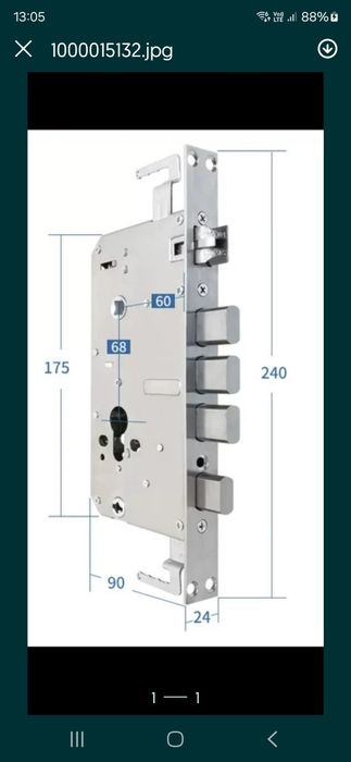 Inteligentny Zamek Do Drzwi Klamka Karta Rfid odcisk palca