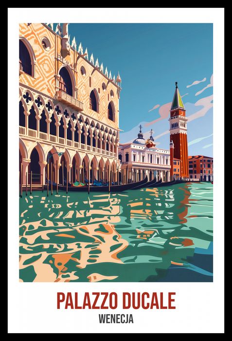 Plakat 30x45cm Palazzo Ducale