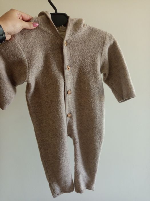 Kombinezon Engel Natur z wełny merino 100% | rozmiar 74/80