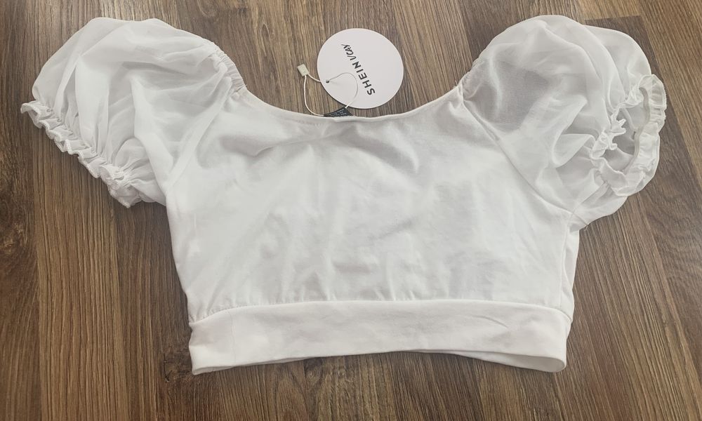 Crop top biały Xs