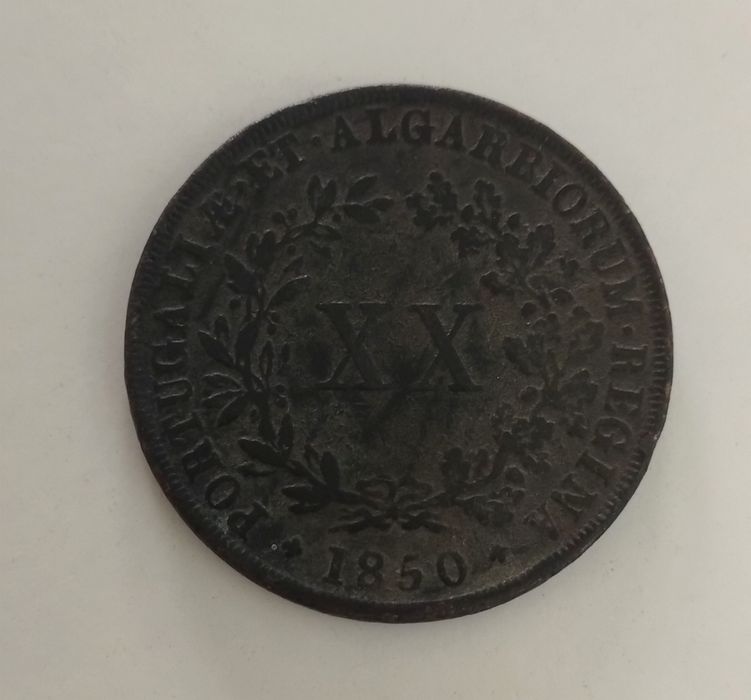 Moeda XX réis D.Maria II 1850