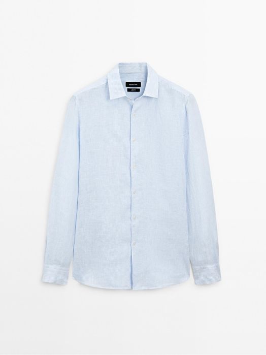 Сорочка НОВА MASSIMO DUTTI 100% льон XL