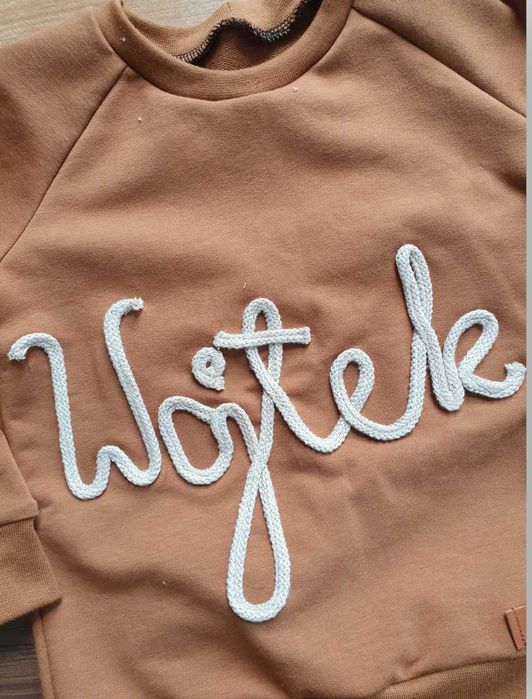 DRES komplet dla chłopca bluza baggy IMIĘ DZIECKA  handmade