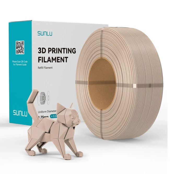 Sunlu PETG рефіл глина, дуб, біла кістка, чорний, сірий, хакі