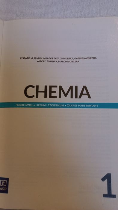 Chemia.Podręcznik.Liceum i Technikum. Zakres podstawowy.