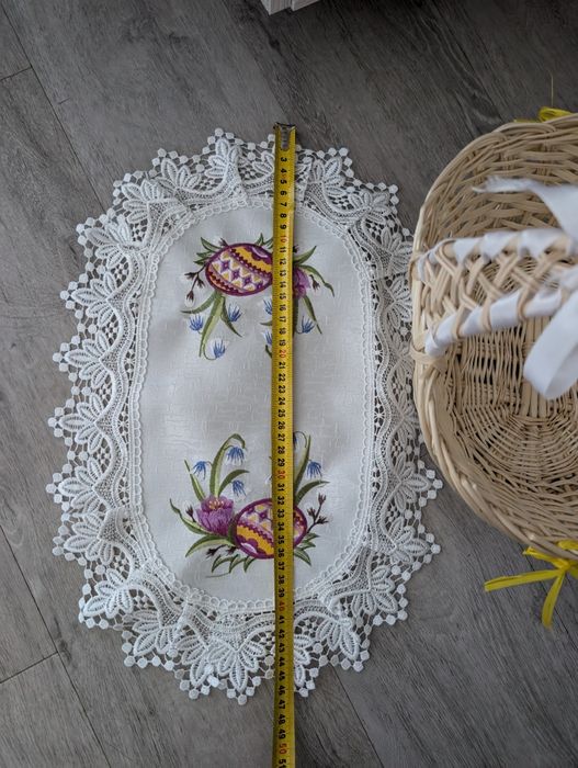 Великодній кошик плетений серветка