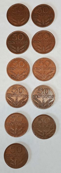 Moedas 50 Centavos (Escudos) - "2ª República"