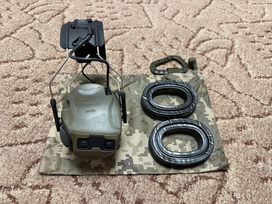 Оригінальні навушники 3m Peltor ComTac VIII Neckband та Headband, нове кріплення на шолом 3m Peltor