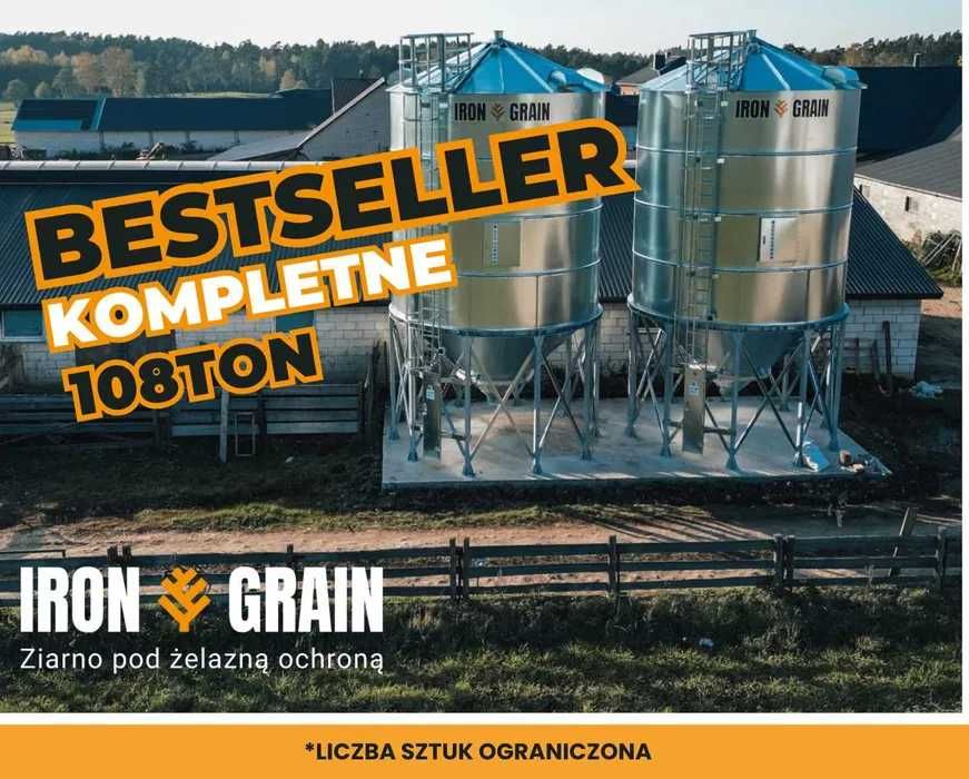 Silos zbożowy lejowy 108 Ton - PROMOCJA | BESTSELLER Pełne wyposażenie