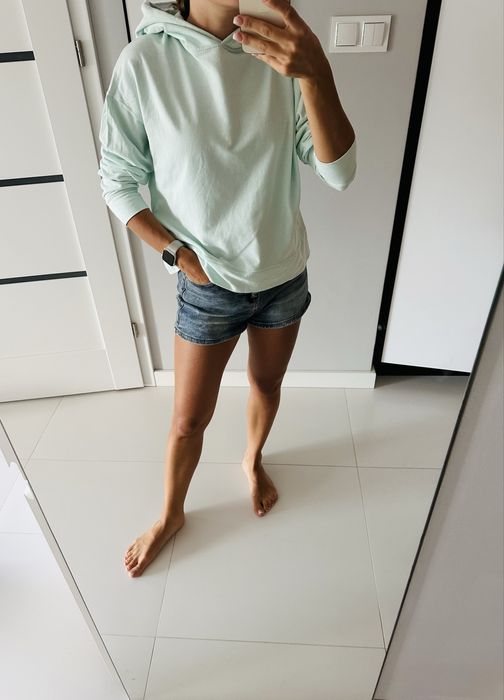 Turkusowa/Miętowa bluza oversize