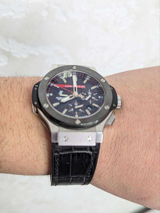 Чоловічий крутий брендовий годинник Hublot