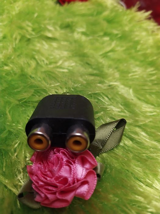 Переходник 1RCA - 2 RCA, 1 в 2 mini jack 3,5"