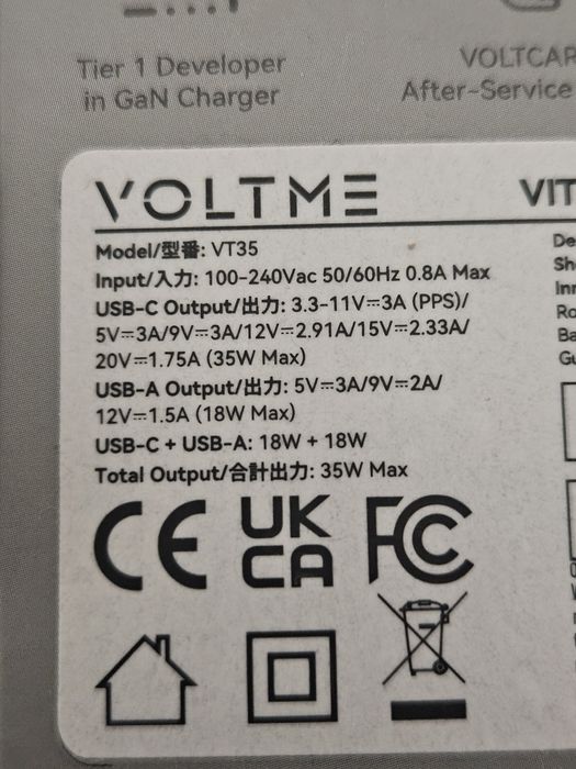 Voltme Revo 140w, Vito Go 35w, кабелі та зарядні