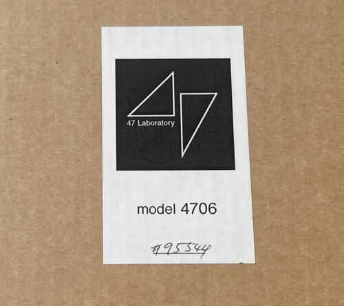 47 Laboratory Gaincard 4706 (amplificador) com Power Humpty 4700