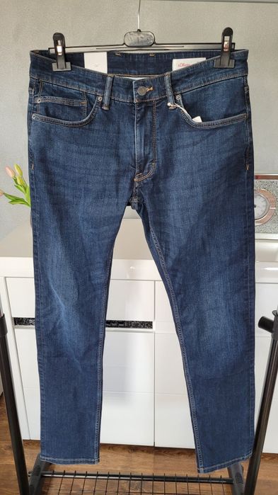 Spodnie jeansowe męskie slim fit proste S.Oliver W28/L30