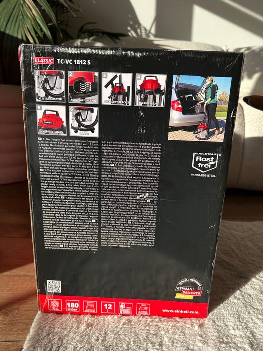 Odkurzacz do pracy na mokro i sucho TC-VC 1812 S srebrno-czerwony