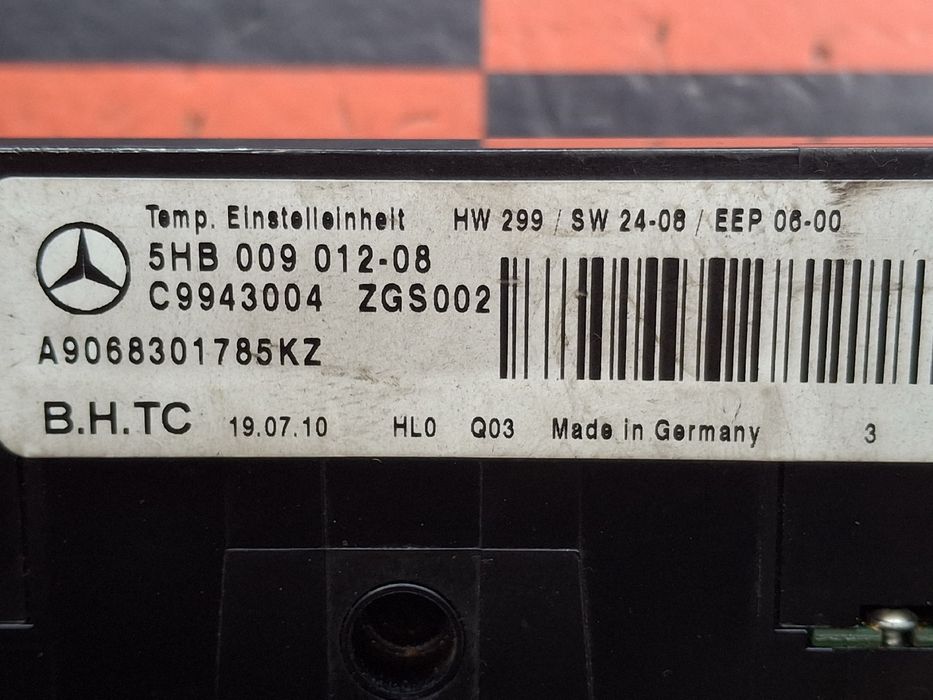 Comando chauffage / sofagem MERCEDES-BENZ Sprinter 3,5-t (906)