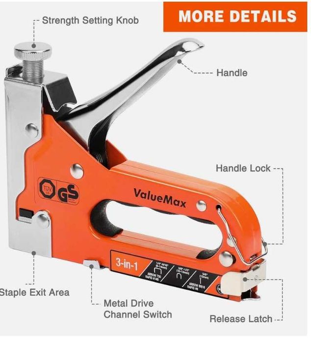 Agrafador industrial 3 em 1 Value Max