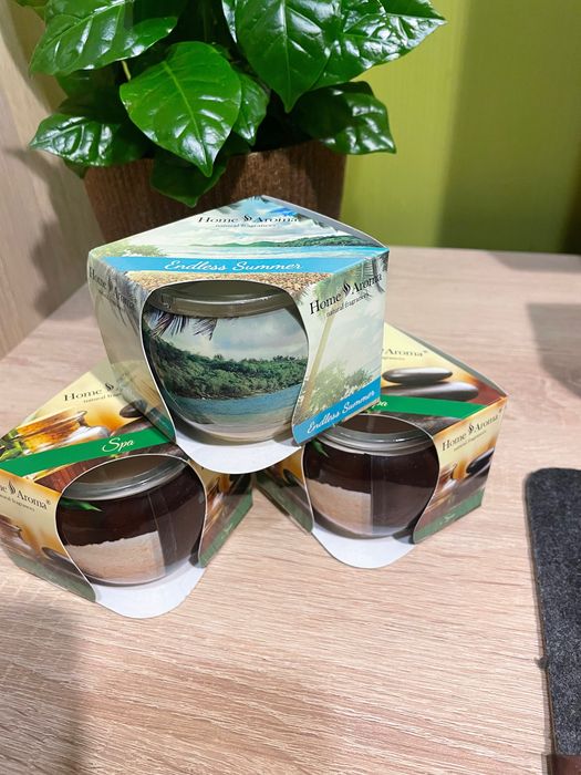 3 świece zapachowe Home Aroma Spa/Endless Summer 15 h w szkle nr 8