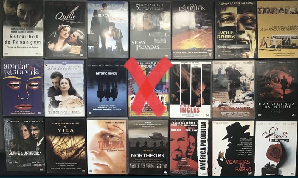 Grande lote de cinema indie, alternativo, europeu, premiado, etc