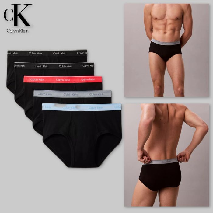 Набір чоловічі труси сліпи Calvin Klein пак з 5 штук чорні