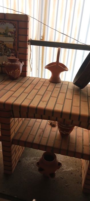 Churrasqueira com forno ,pio inox, fogao inox