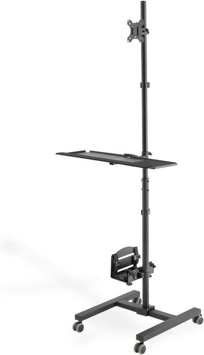 Suporte c rodas Workstation Monitor teclado PC até 32" PvP 150€