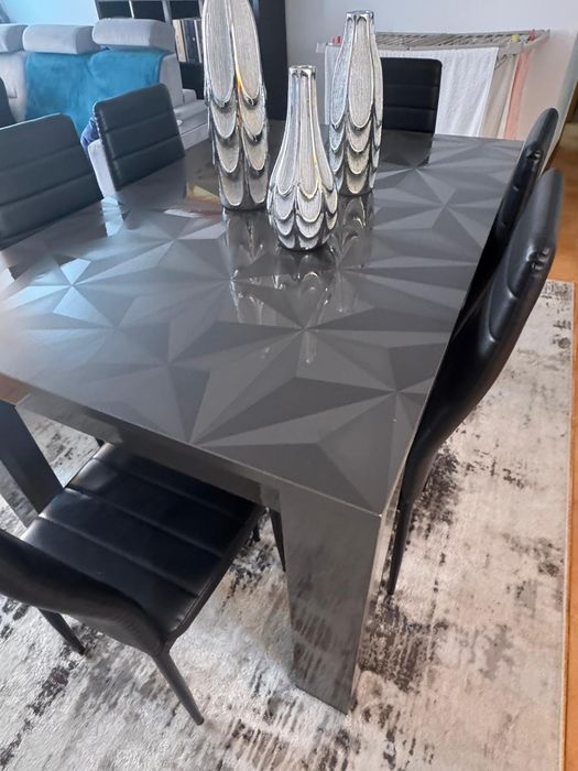 Mesa centro e Mesa de jantar e Geladeira