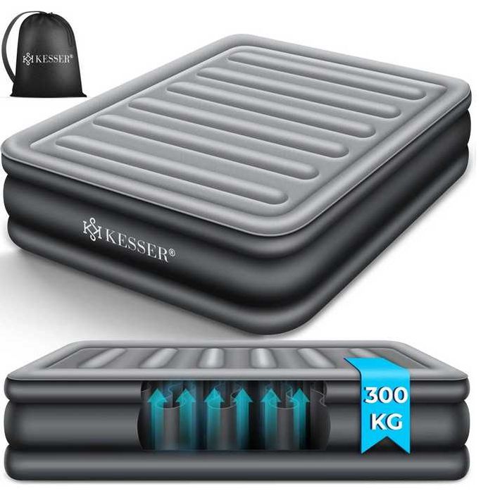 Materac dmuchany podwójny samopompujący