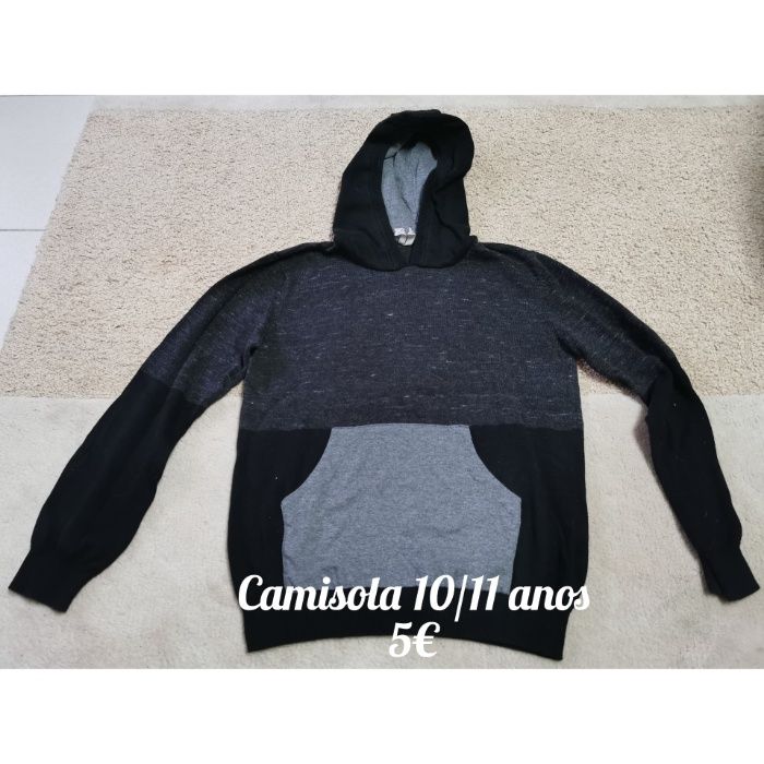 Camisola para rapaz 9 a 12 anos