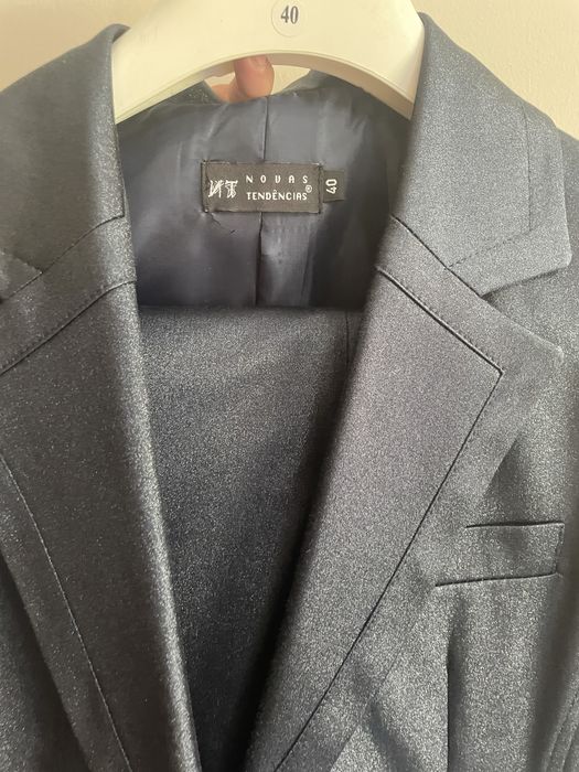 Fato senhora azul petroleo - tam 40