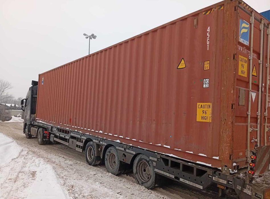 Kontener morski, magazynowy 40 ft. HC używany + transport