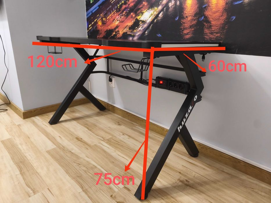 Biurko gamingowe LED