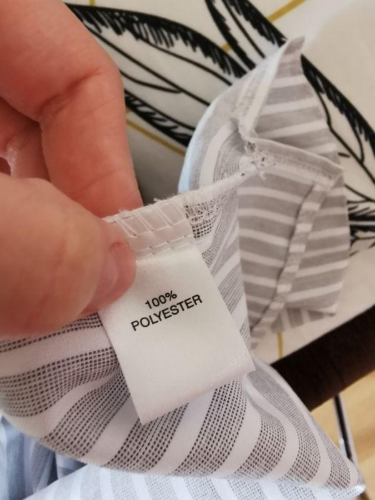Koszula biała w paski szara bluzka elegancka vintage boho retro 44 XXL
