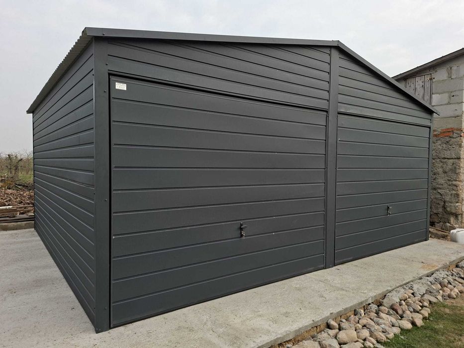 Garaż blaszany 6x5,8 m Premium Blaszak Garaże blaszane 6x6 7x6 8x6 9x6 10x6 11x6 12x6 PRODUCENT dostawa i montaż !