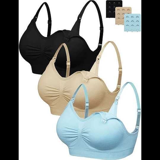 Pack de 3 de maternidade de amamentação sem aros conjunto de..