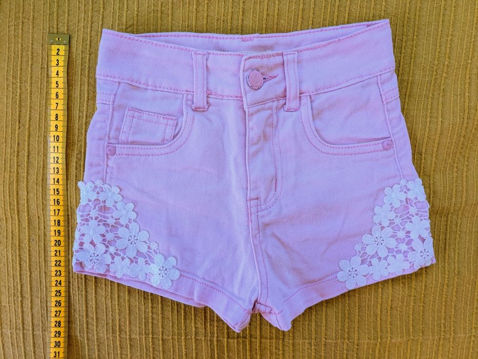 Calções Cor-de-rosa com renda, Algodão, 8 Anos
8 Anos