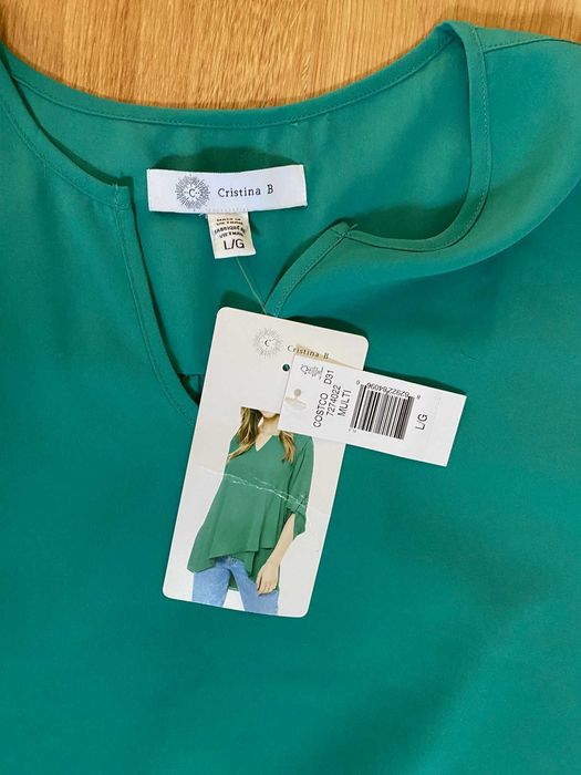 NOWA elegancka bluzka koszulowa damska, rozmiar L