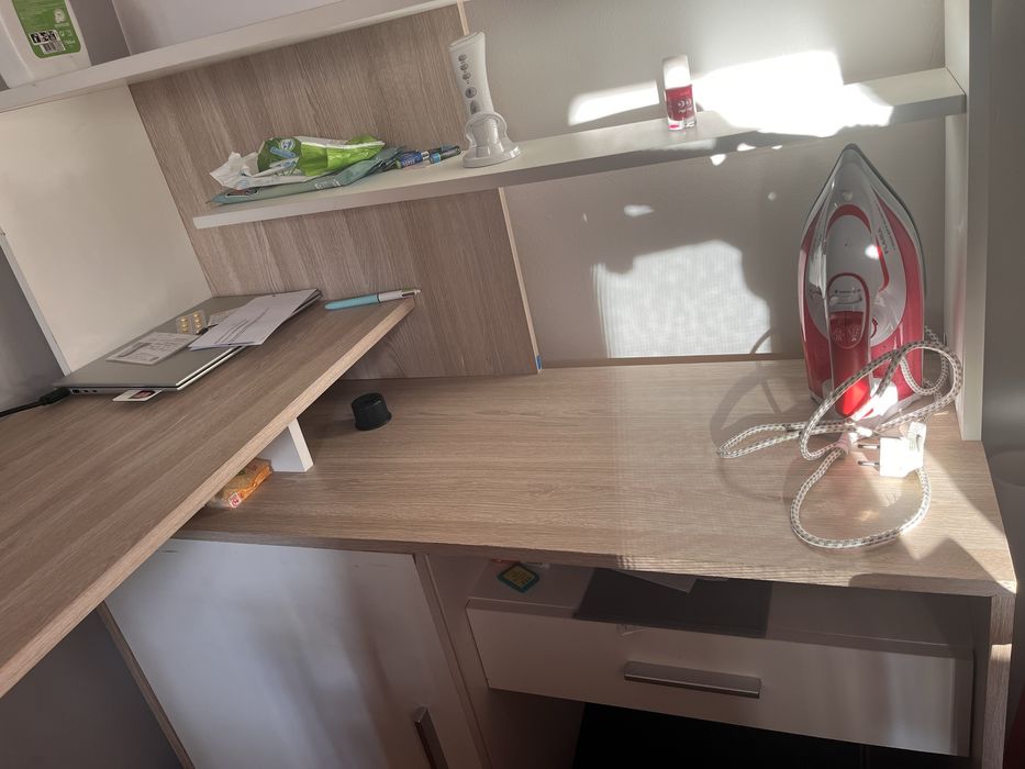 Secretaria em L 1,40x 1,07 branca