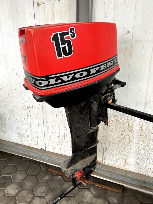 Łódka Łódź Silnik zaburtowy Volvo Penta 15 km dwusów stopa 70 cm