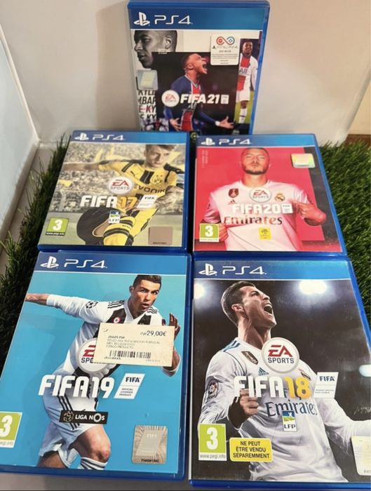 Pack 5 jogos Fifa ps4