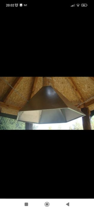 Okap przemyslowy blacha ocynk, nierdzewka, 1.4509